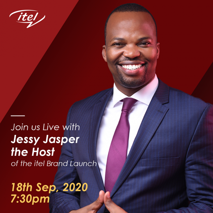 MC Jessy Jasper welcomes you to itel Brand Launch coming live on KTN, Friday, 18th sept 2020 at 1930 hrs