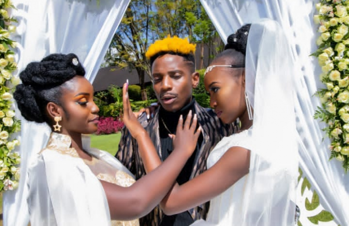 Dramatic socialite Shakilla stormed comedian Erick Omondi's private a wedding causing a storm