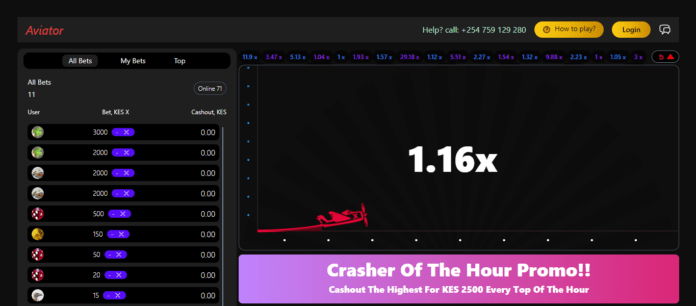 AviatorGam Kenya Account & App Registration and Login. The AviatorGam Kenya Crasher of the Hour Promo allows you to win KES 2,500 every hour.