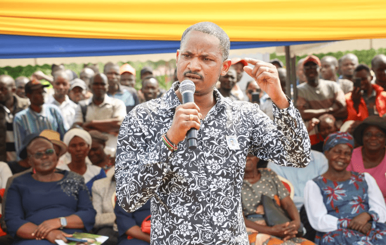 Babu Owino Declares Himself Chief Opposition Leader. Babu Owino attends Denzel Omondi's funeral in Nyanza. Denzel was killed in recent protests. Picture/Courtesy