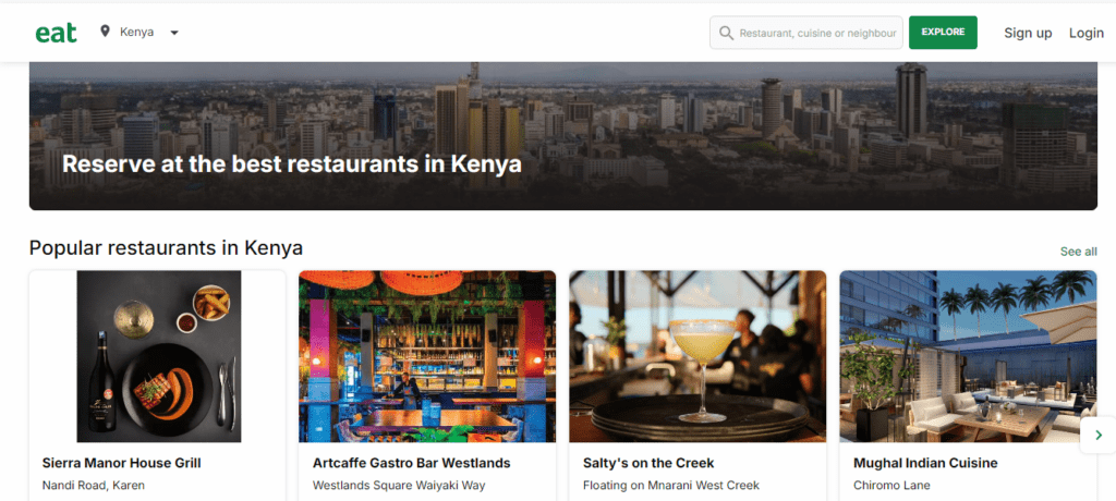 3 Best Restaurant Booking Apps in Kenya. 