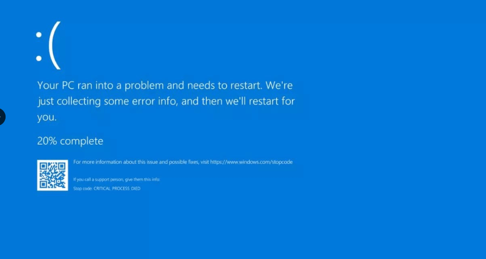 Massive IT Outage Hits Companies Worldwide. The Microsoft Windows Blue Screen of Death. Picture/Courtesy 