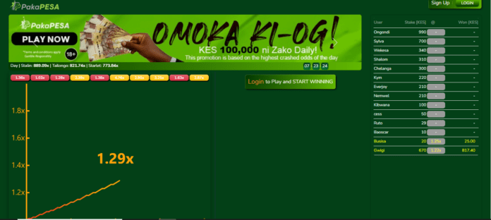 PakaPesa Kenya Account & App Registration and Login. The PakaPesa Kenya "Omoka Ki-OG" Promotion allows you to win a whooping KES 100,000 daily.