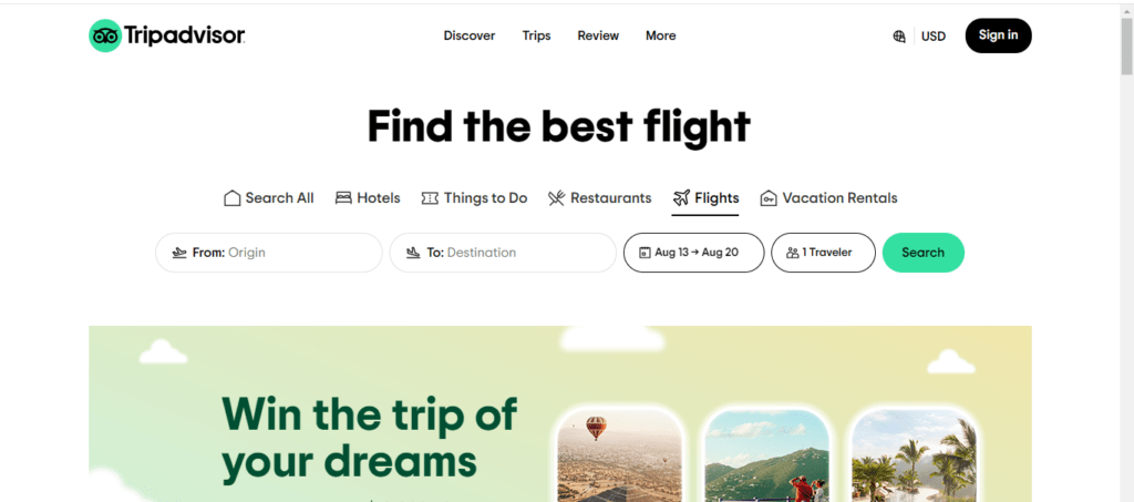 Top 3 Flight Booking Apps in Kenya. Although the widely-used website facilitates hotel reservations, Trip Advisor also give you access to the best flight choices. Picture/Courtesy