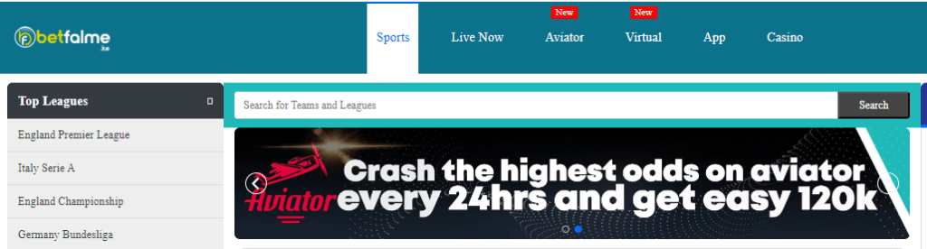 Every 24 hours, Betfalme Kenya awards KES 120,000 to players who cash out at the highest odds every 24 hours.