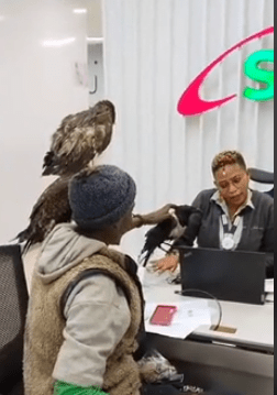 Nairobi's Birdman Visits Safaricom Headquarters, Reportedly Signs Deal. Rodgers Oloo alias Birdman visits Safaricom offices in Nairobi. Picture/Courtesy