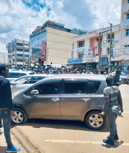 Babu Owino Calls for Student Protests Against University Fee Hikes. Moi University students stage protests over the new university funding model. Picture/Courtesy