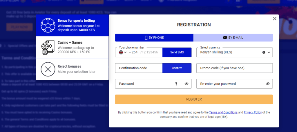 PariPesa Kenya Aviator Account & App Registration and Login. PariPesa Kenya Aviator registration section