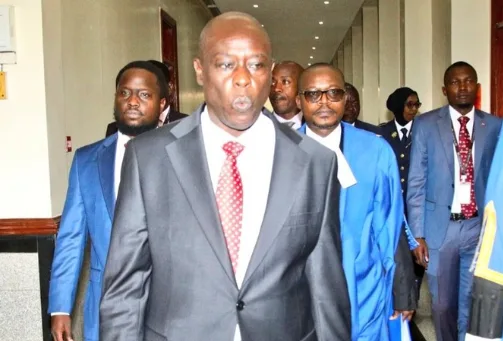 Gachagua's Lawyers Turn Attention to EACC Deputy CEO After Grilling MP Mutuse. DP Gachagua arrives at parliament buildings for his impeachment trial. Picture/X