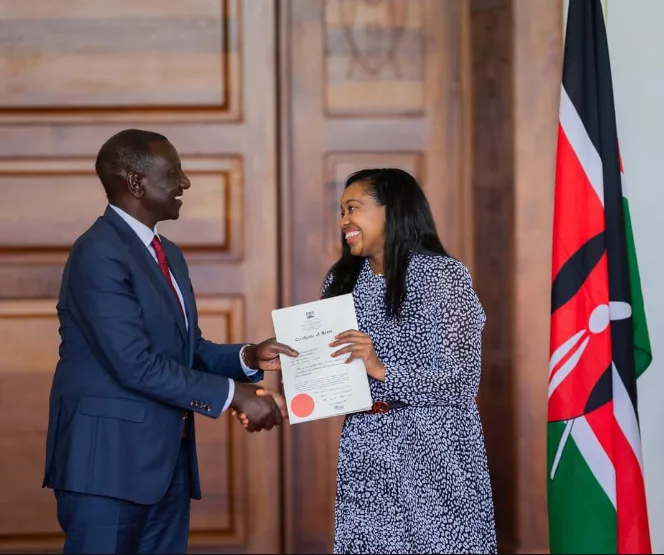 Susan Kihikia Defends Ruto, Wonders What Kenyans Really Want. President Ruto with Governor Susan Kihika in a recent state function at State House Nairobi. Picture/X 