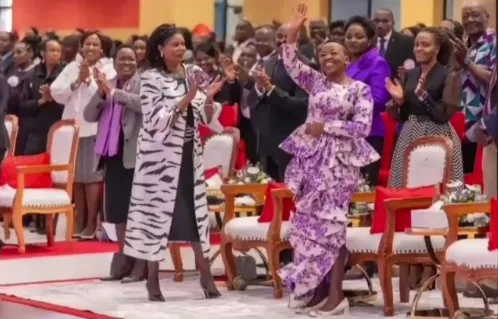 Reverend Teresa Wairimu Clashes with Kenya Kwanza Government in Heated Church Sermon. Rev. Teresa Wairimu with First Lady H.E Rachel Ruto during a past church event. Picture/X