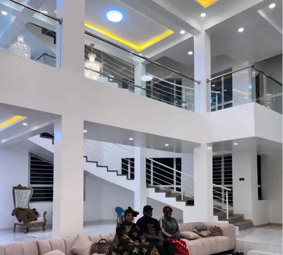 Khaligraph Jones Laughs Off Criticism of His Super-Sized Mansion. Rapper Khaligraph Jones celebrates his success with his mother and family. Picture/Instagram