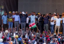 Gachagua Steals the Show: Mt. Kenya Festival Turned Political Rally Gachagua Steals the Show: Mt. Kenya Festival Turned Political Rally. Rigathi Gahagua (in white hat) waves at excited supporters in Murang'a. Picture/X